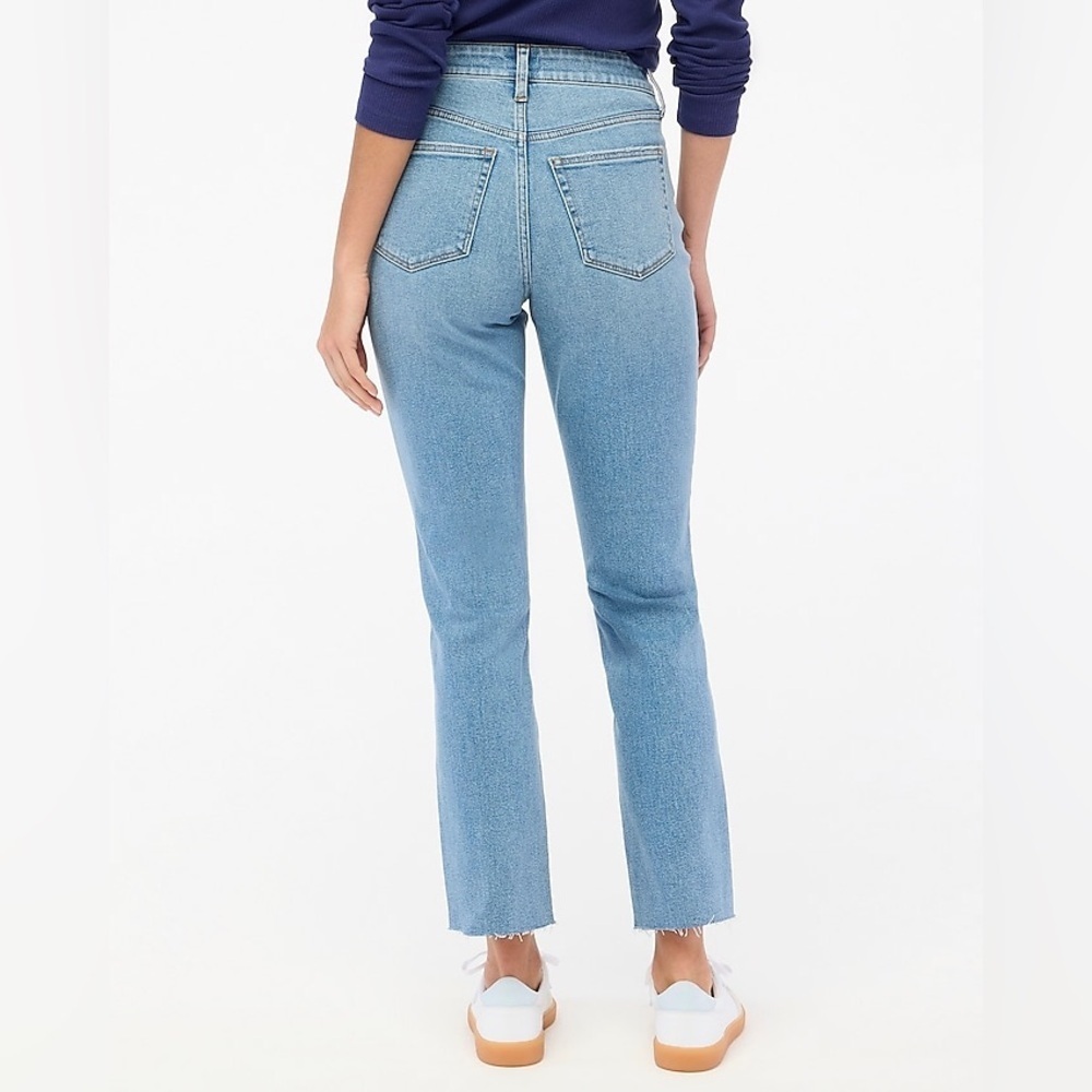 J. Crew Blue Denim Essential Straight High Rise Jeans Women’s Size 28